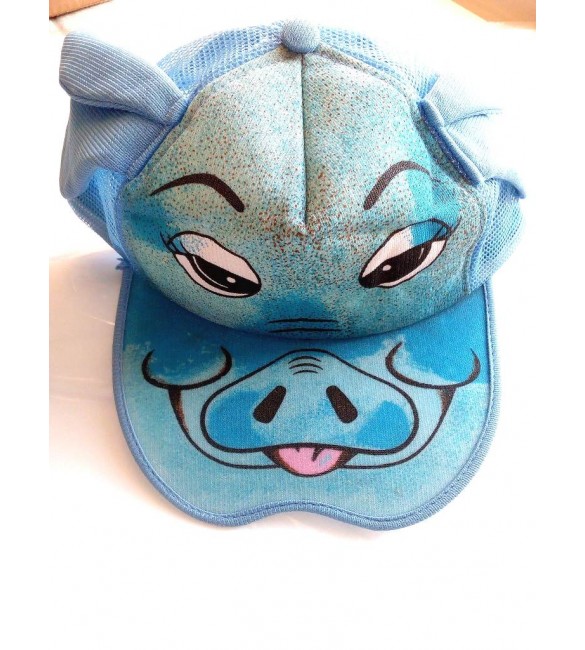 Boné Infantil Bicho na cor azul celeste
